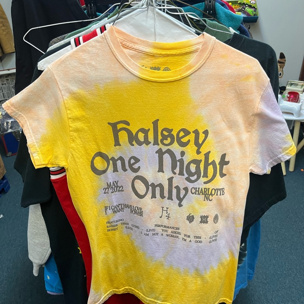 Halsey One Night Only Tour T Shirt Charlotte 2022 Tie Dye Size Small